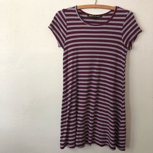 Stripped T-shirt Dress